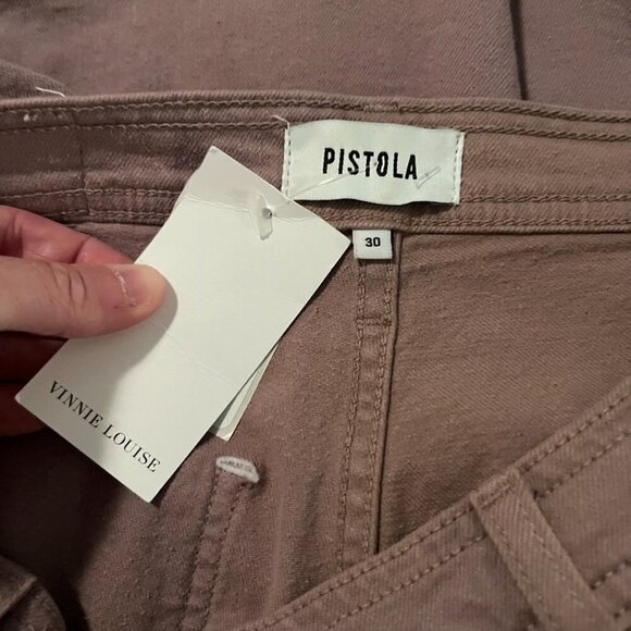 NWT Pistola Women's Burlock Penny High Rise Wide Leg Size 30 - Picture 4 of 5